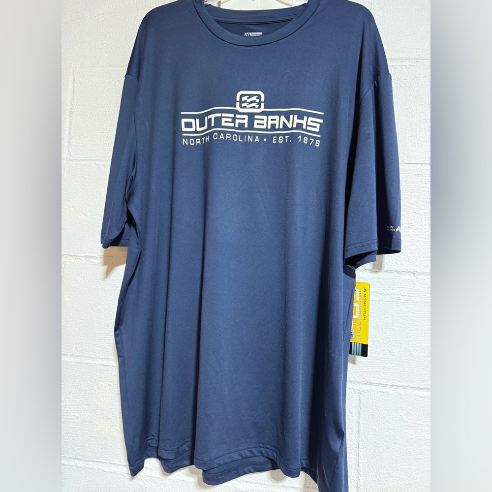 Outer Banks Blue Men's short sleeve 3XL mens Shirt activewear or casual shirt